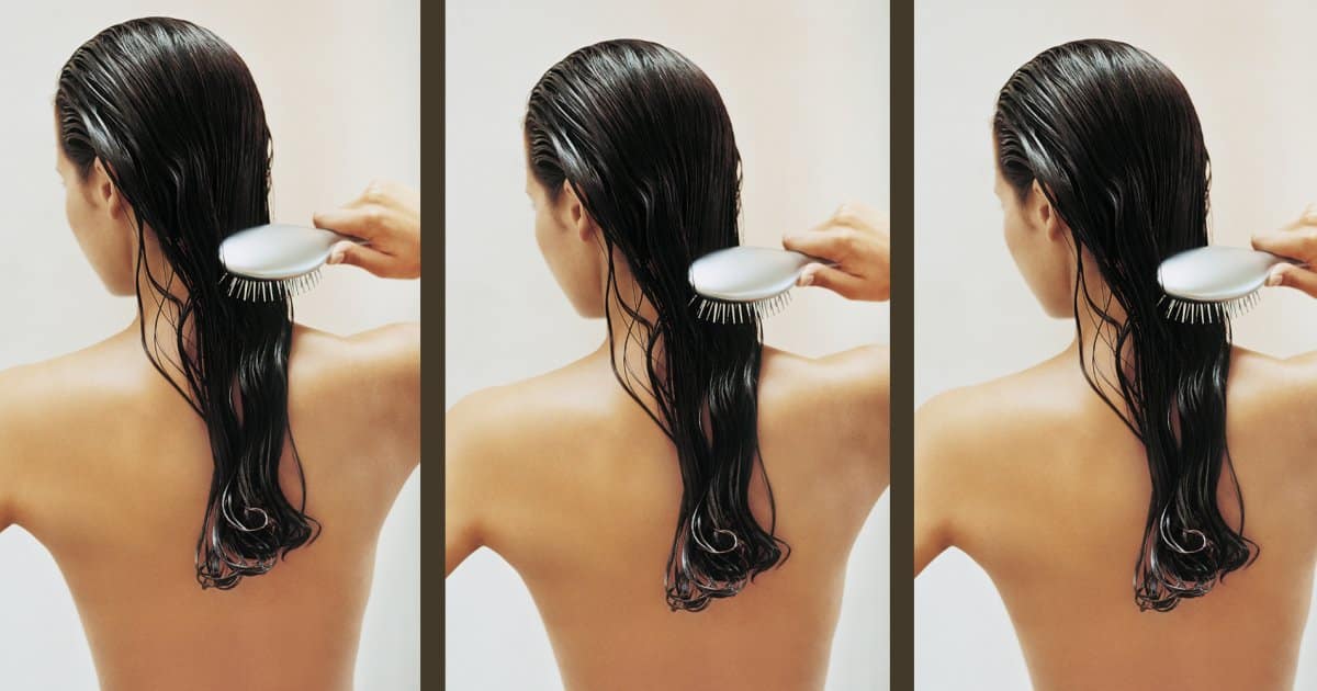 Can you brush your hair when it's wet?